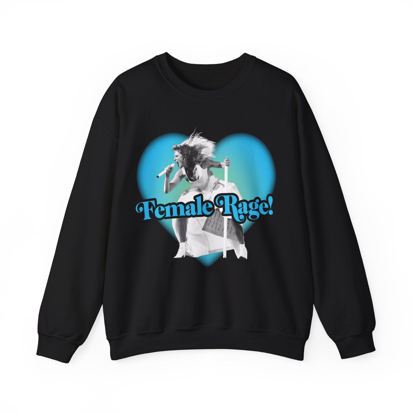 Female Rage Blue Crewneck Sweatshirt