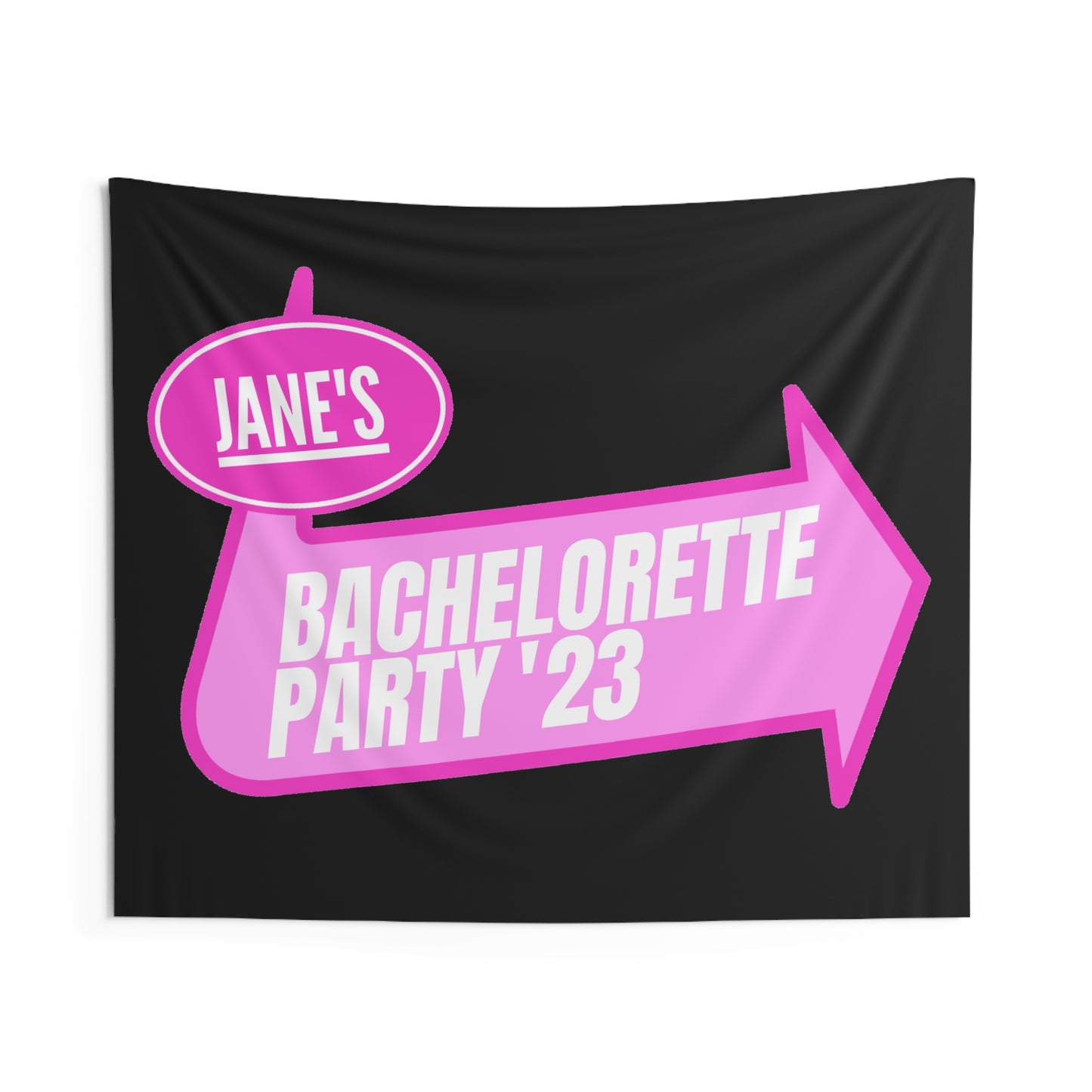 Custom Pink Warped Pop Punk Party Printed Banner