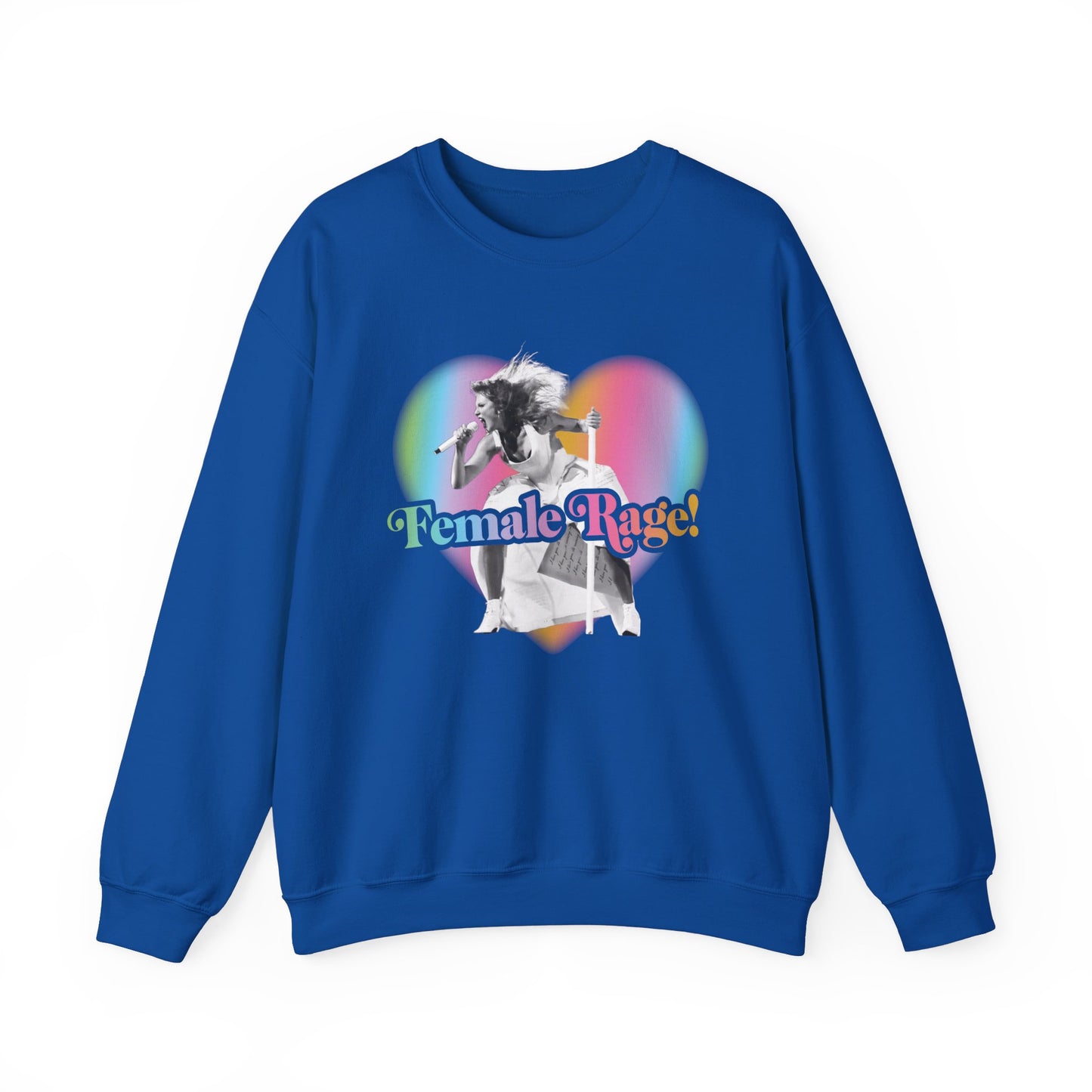 Female Rage Rainbow Crewneck Sweatshirt