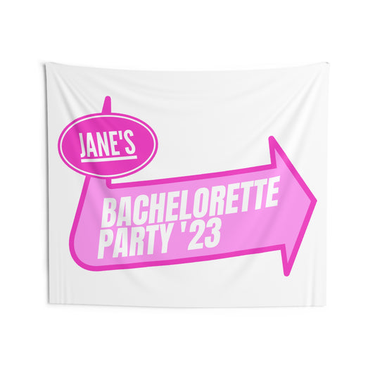 Custom Pink Warped Pop Punk Party Printed Banner