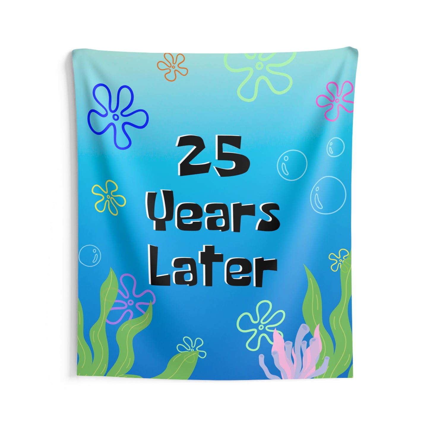 Custom Sponge Years Later Party Printed Wall Tapestry