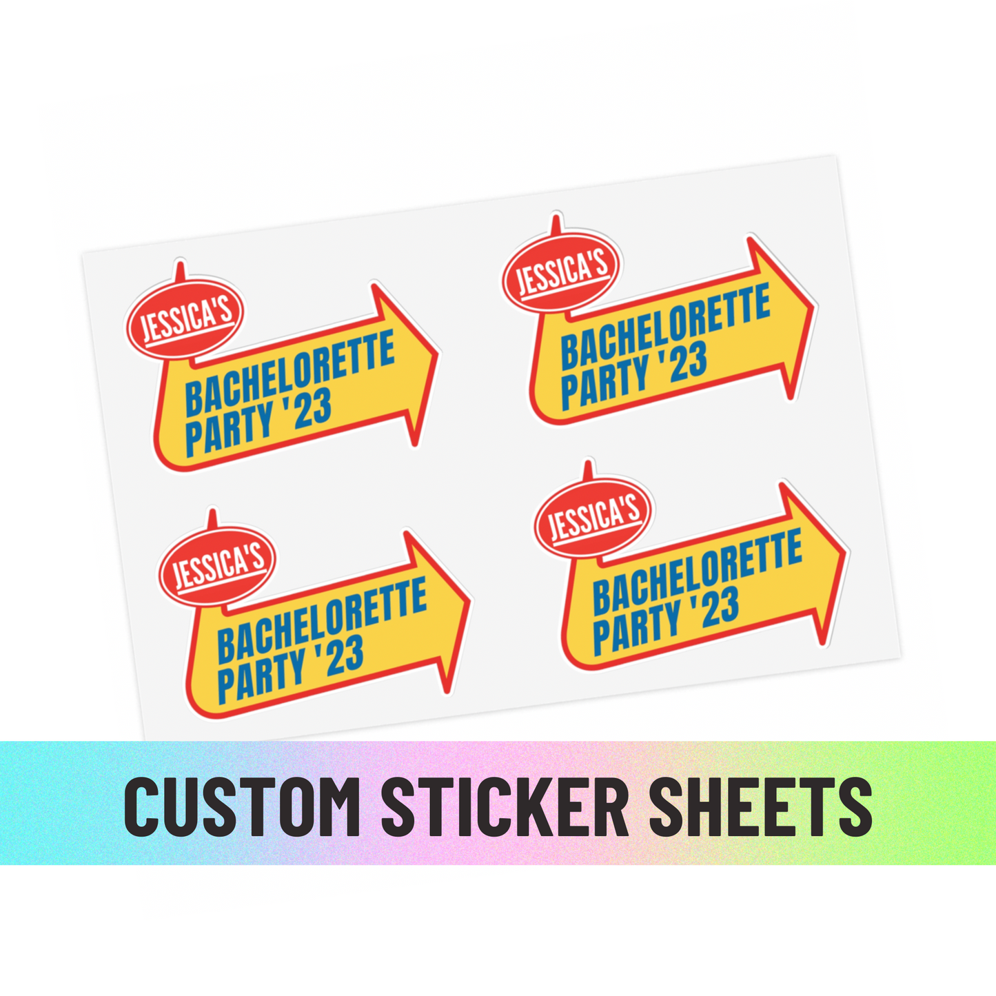 Custom Warped Sticker Sheets