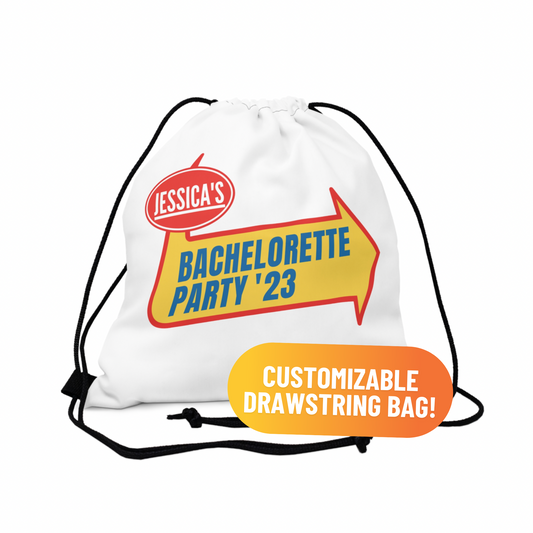 Custom Warped Inspired Drawstring Bag Cinch Backpack
