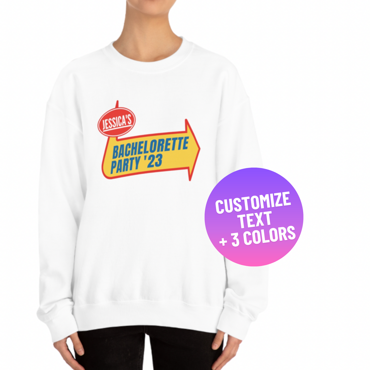 Custom Warped Tour Inspired Party Crewneck Sweatshirt