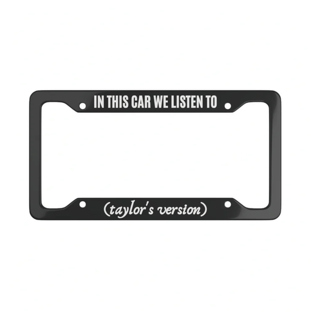 Taylor's Version License Plate Frame