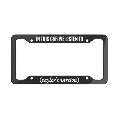 Taylor's Version License Plate Frame