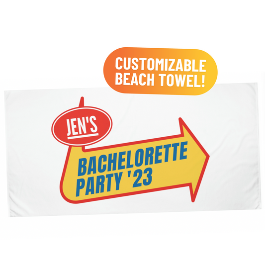 Custom Warped Beach Towel