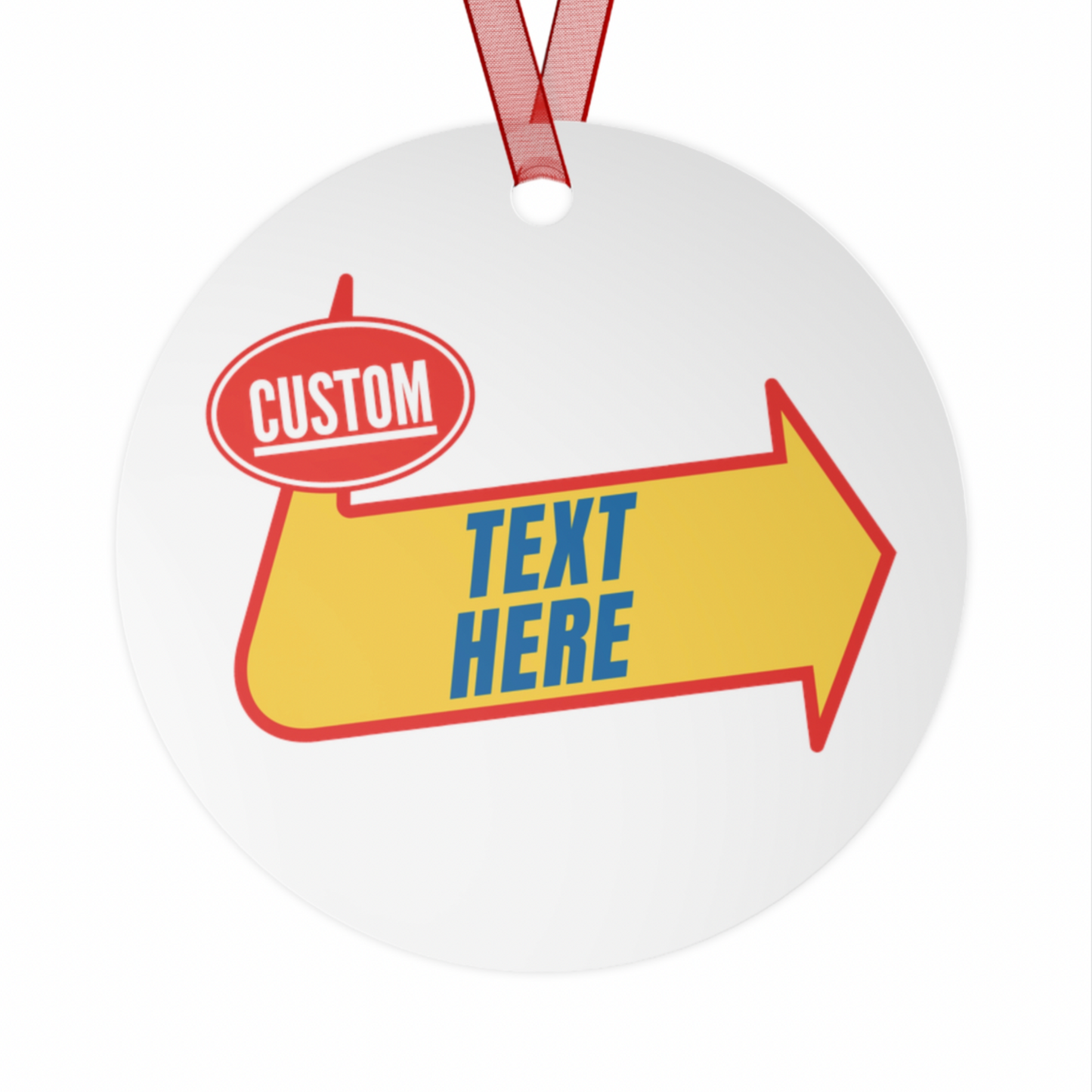 Custom Warped Personalized Ornament