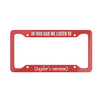 Taylor's Version License Plate Frame