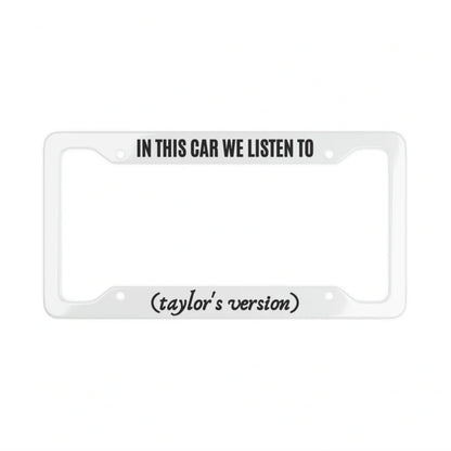 Taylor's Version License Plate Frame